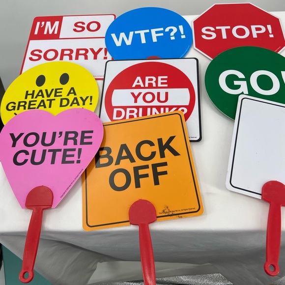 Colorful Party Sign Props Road Rage Management - Picture 8 of 9